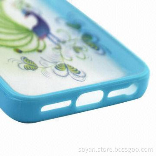 3D Peacock Printed Hard PC Case for iPhone 5, Available in Various Designs